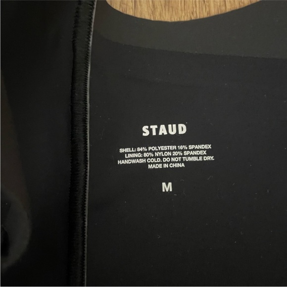 STAUD Black Asymmetrical One-Piece Swimsuit - Picture 8 of 14